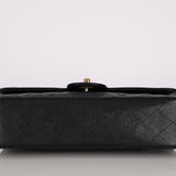 Chanel 2003 Caviar Medium Double Flap 24K GP