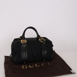 Gucci Black Monogram Canvas Joy Boston Bag