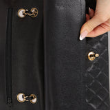 Chanel 2003 Caviar Medium Double Flap 24K GP