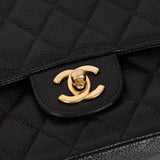 Chanel 2003 Caviar Medium Double Flap 24K GP