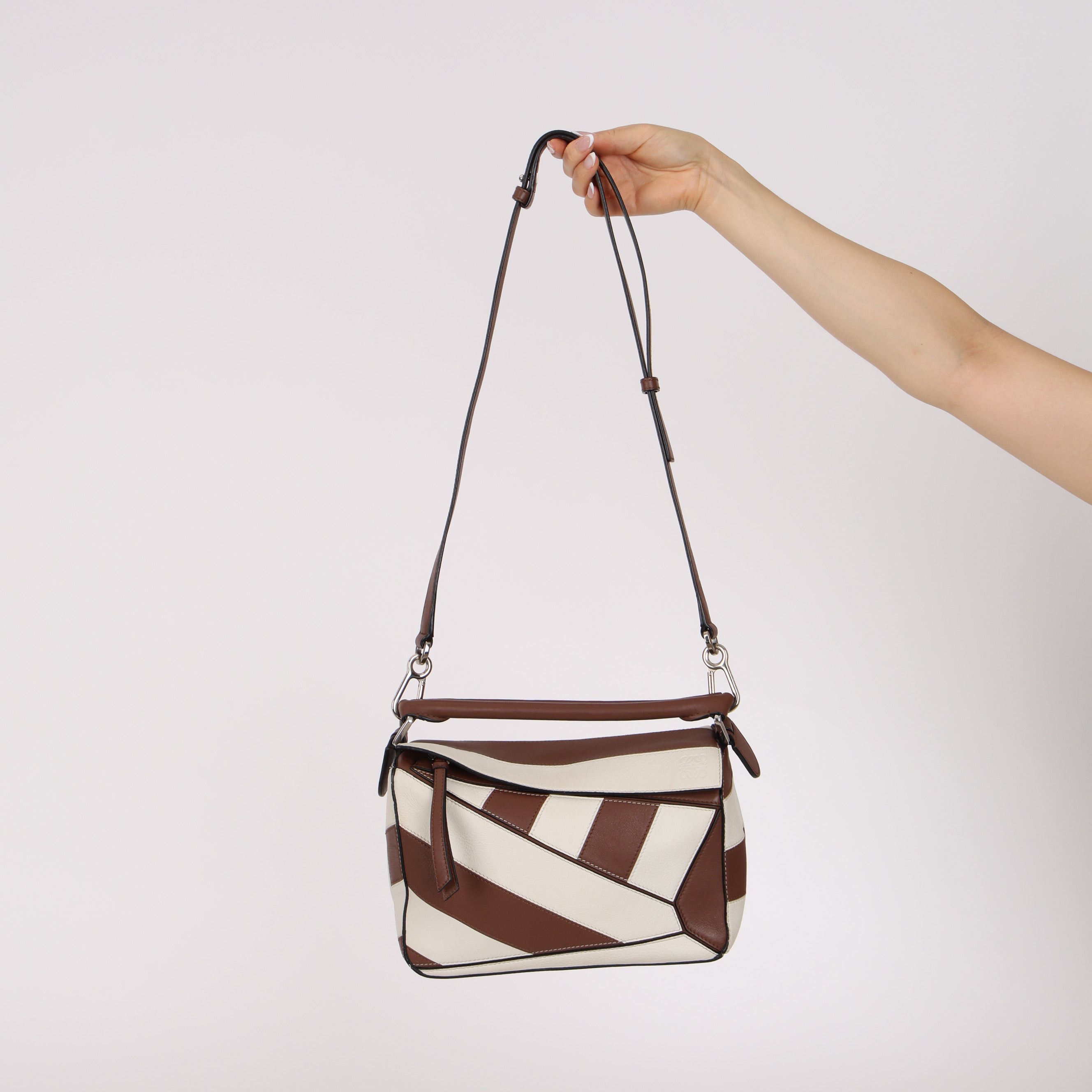 Limited Edtion Loewe Small Rugby Striped Puzzle Bag