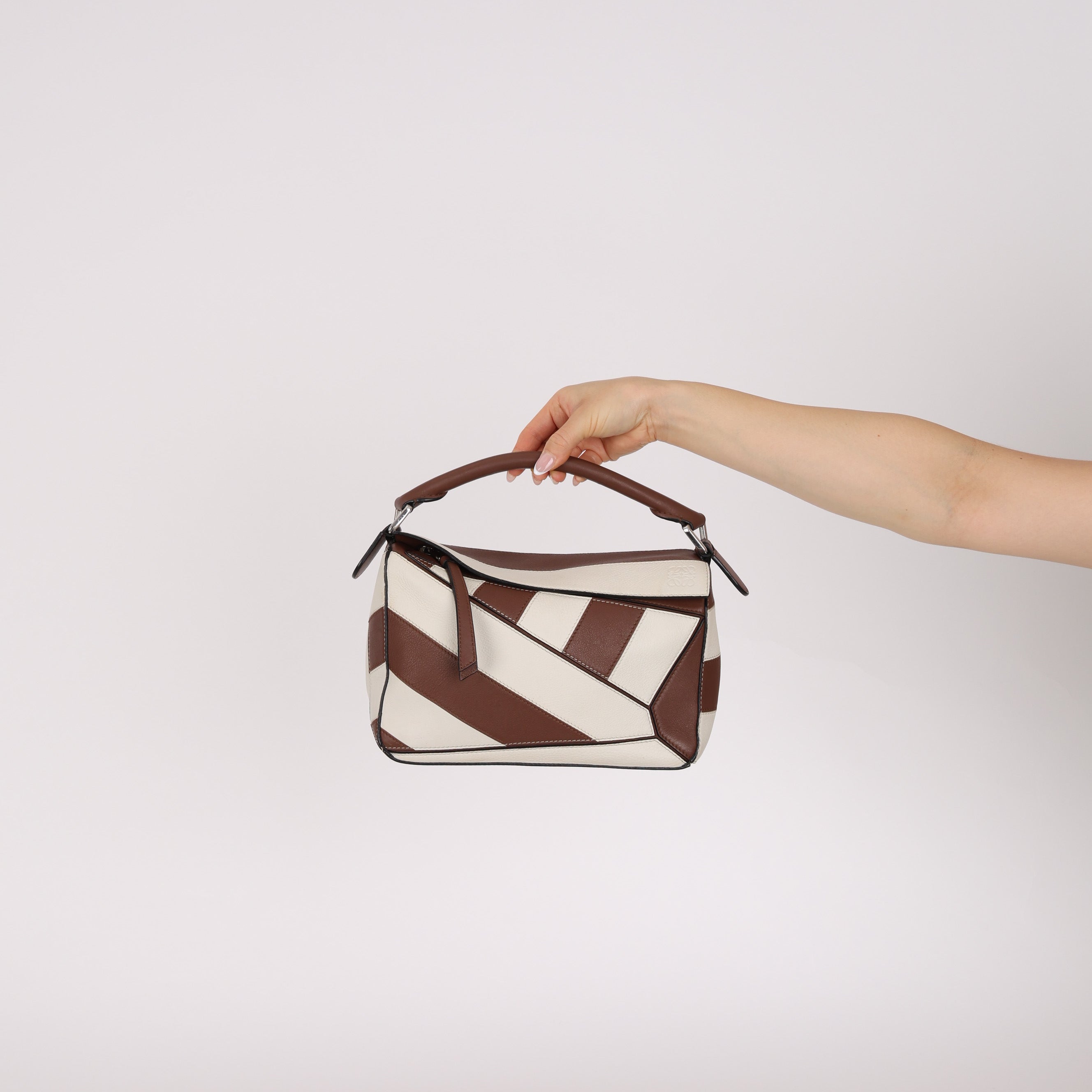 Limited Edtion Loewe Small Rugby Striped Puzzle Bag