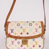 Limited Edition Louis Vuitton x Takashi Murakami White Sologne Crossbody