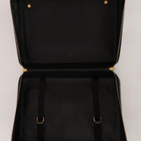 Chanel 1997 Caviar CC Turnlock Pocket Briefcase 24K GP