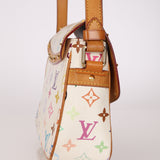 Limited Edition Louis Vuitton x Takashi Murakami White Sologne Crossbody
