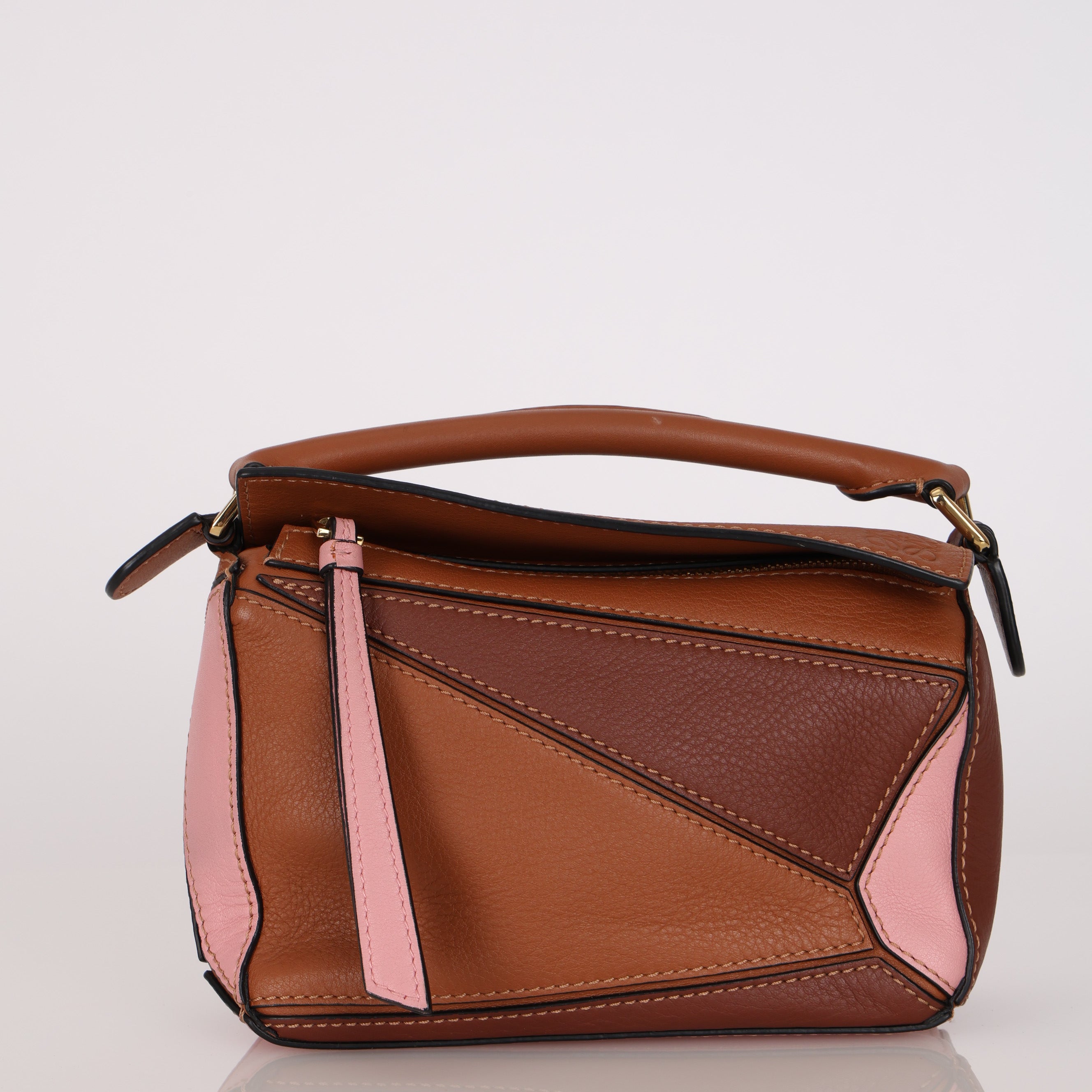 Loewe Tricolor Pink Mini Puzzle Bag