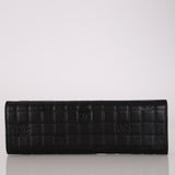 Chanel 2004 Lambskin Chocolate Bar Chain Tether Clutch