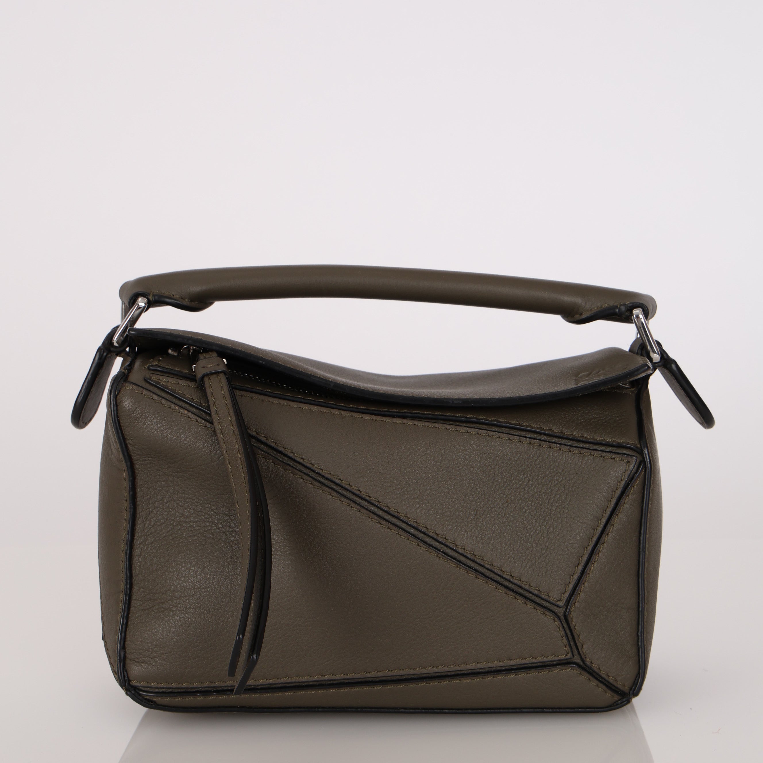 Loewe Mini Khaki Green Puzzle Bag
