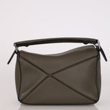 Loewe Mini Khaki Green Puzzle Bag