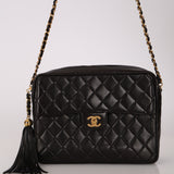 Chanel 1995 Lambskin Front Pocket Camera Bag 24K GP