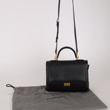 Balenciaga 2023 Small Box Leather Money Top Handle Bag