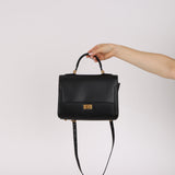 Balenciaga 2023 Small Box Leather Money Top Handle Bag