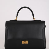 Balenciaga 2023 Small Box Leather Money Top Handle Bag