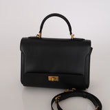 Balenciaga 2023 Small Box Leather Money Top Handle Bag