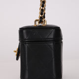 Chanel 2023 Lambskin Turnlock Mini Vanity Bag