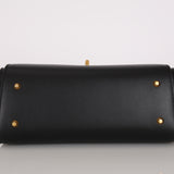 Balenciaga 2023 Small Box Leather Money Top Handle Bag