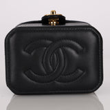 Chanel 2023 Lambskin Turnlock Mini Vanity Bag