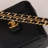 Chanel 2023 Lambskin Turnlock Mini Vanity Bag