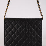 Chanel 1998 Lambskin Push-Pin Square Single Flap 24K GP