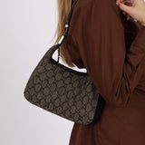 Gucci Pleated GG Nylon Shoulder Bag