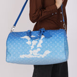 Limited Edition Louis Vuitton Keepall Bandouliere 50 Monogram Clouds 2020