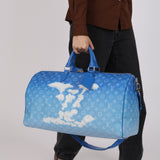 Limited Edition Louis Vuitton Keepall Bandouliere 50 Monogram Clouds 2020