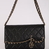 Chanel 2020 Lambskin Chain Curtain Wallet on Chain