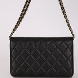 Chanel 2020 Lambskin Chain Curtain Wallet on Chain