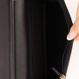 Chanel 2020 Lambskin Chain Curtain Wallet on Chain