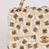 Ultra-Rare Chanel 2016 Metiers d'Art Pasta Pearl Medium Classic Double Flap AGHW