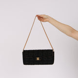 Chanel 2000 Black Pony Hair COCO East West Flap BGHW