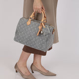 Louis Vuitton 2025 Gray Denim Speedy P9 30