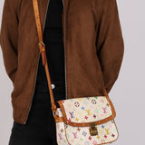 Limited Edition Louis Vuitton x Takashi Murakami White Sologne Crossbody