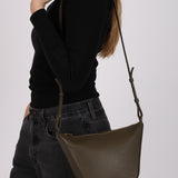 Loewe Dark Khaki Calfskin Mini Hammock Hobo