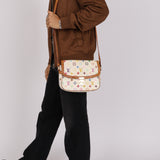 Limited Edition Louis Vuitton x Takashi Murakami White Sologne Crossbody