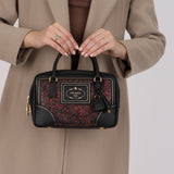Prada Saffiano Marbled Bauletto Bag