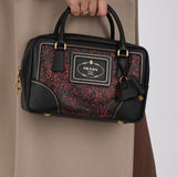 Prada Saffiano Marbled Bauletto Bag
