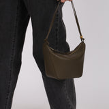 Loewe Dark Khaki Calfskin Mini Hammock Hobo