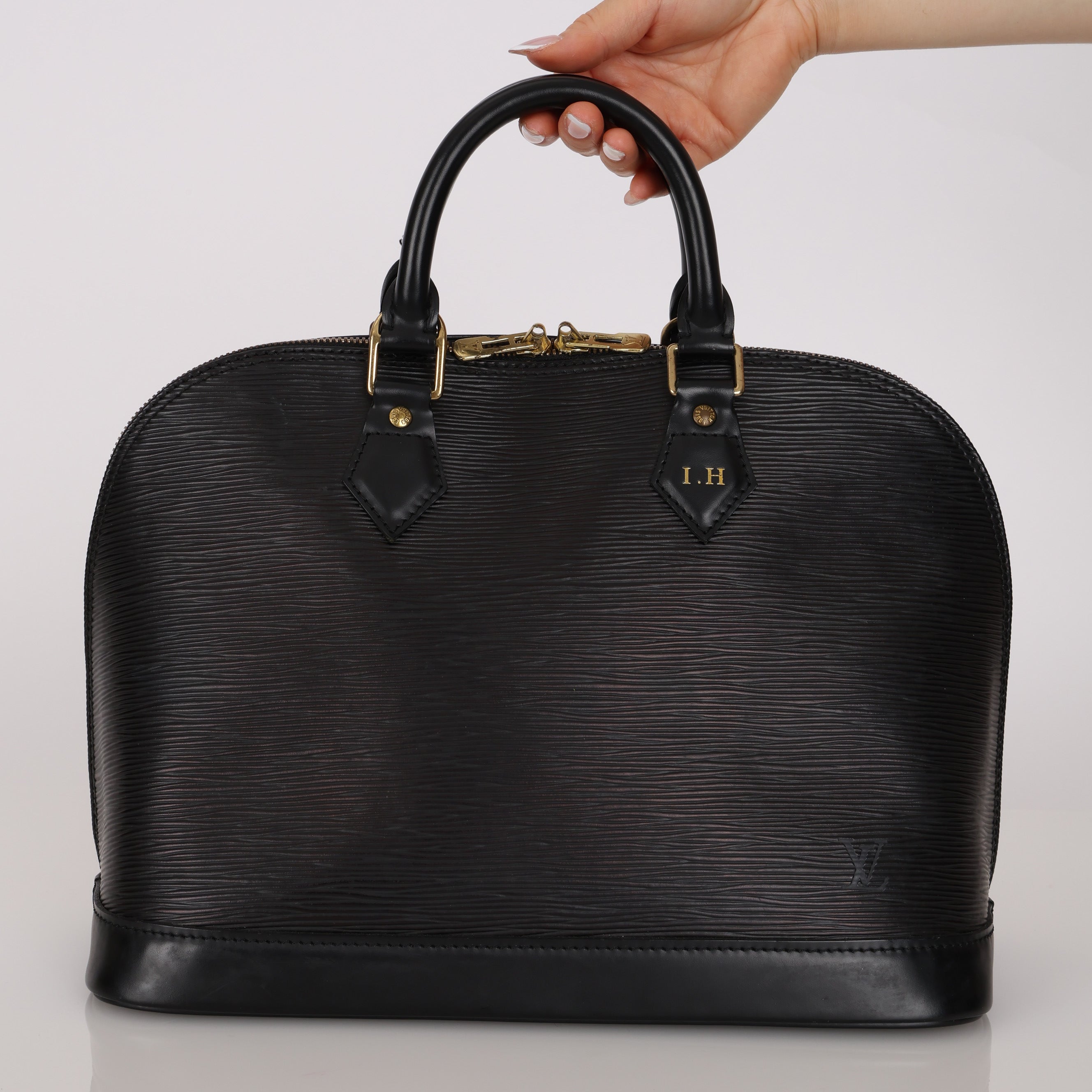 Louis Vuitton Black Epi Leather Alma GM