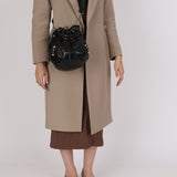 Balenciaga 2013 Black Arena Giant 12 Pompom Small Bucket Bag