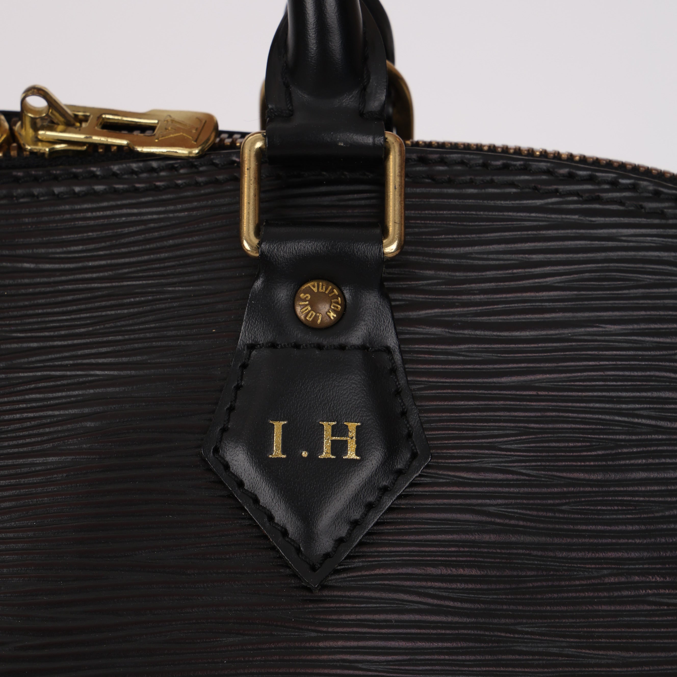 Louis Vuitton Black Epi Leather Alma GM