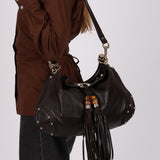 Gucci Medium Chocolate Indy Babouska Hobo