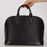 Louis Vuitton Black Epi Leather Alma GM