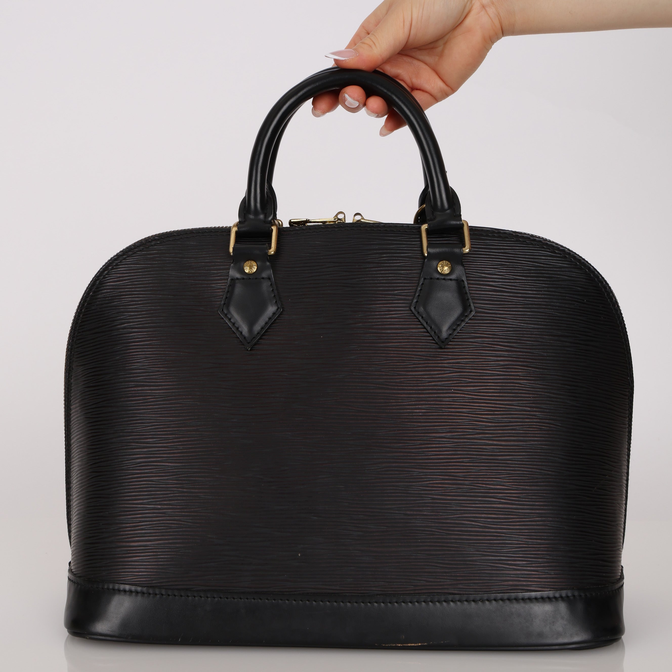 Louis Vuitton Black Epi Leather Alma GM
