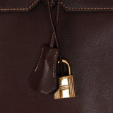 Hermès 2002 Havane Gulliver Birkin 35 Retourne GHW