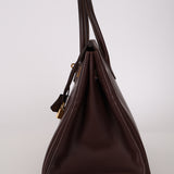 Hermès 2002 Havane Gulliver Birkin 35 Retourne GHW