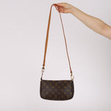 Louis Vuitton 2002 Monogram Pochette Accesories Long Strap