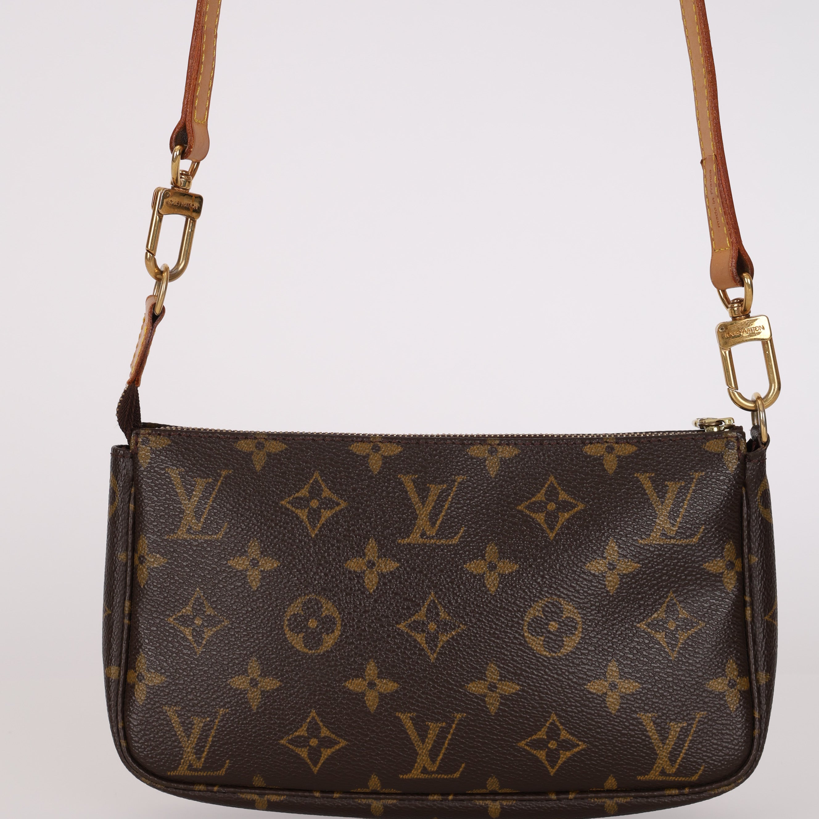 Louis Vuitton 2002 Monogram Pochette Accesories Long Strap