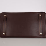 Hermès 2002 Havane Gulliver Birkin 35 Retourne GHW