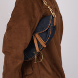 Dior 2001 Vintage Denim Saddle Bag
